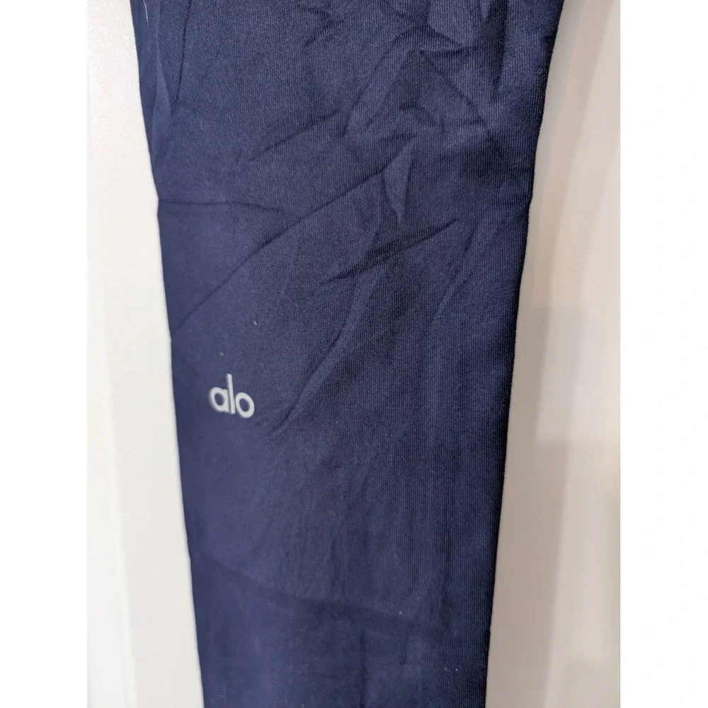 Alo Yoga Womens Navy Blue High Waist Airbrush Leggings Size XS‎ athleisure